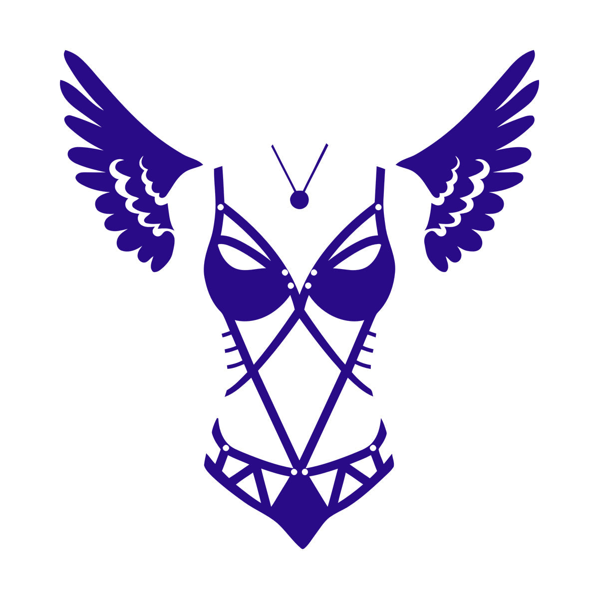 Engraving Stickers Lingerie Adult Shop Appeal Costume Wings Swimsuit Car Body Decoration