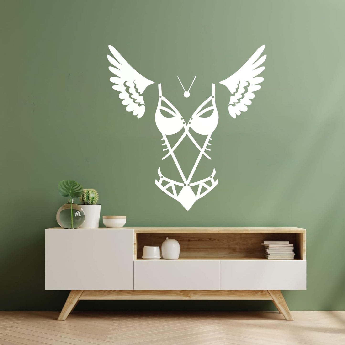 Engraving Stickers Lingerie Adult Shop Appeal Costume Wings Swimsuit Car Body Decoration