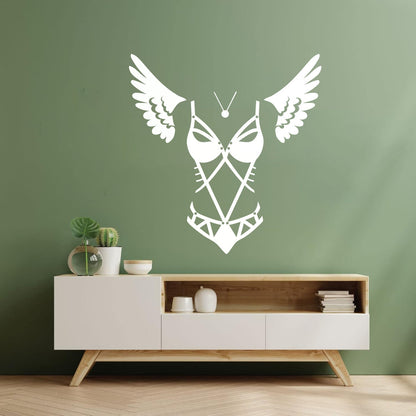 Engraving Stickers Lingerie Adult Shop Appeal Costume Wings Swimsuit Car Body Decoration