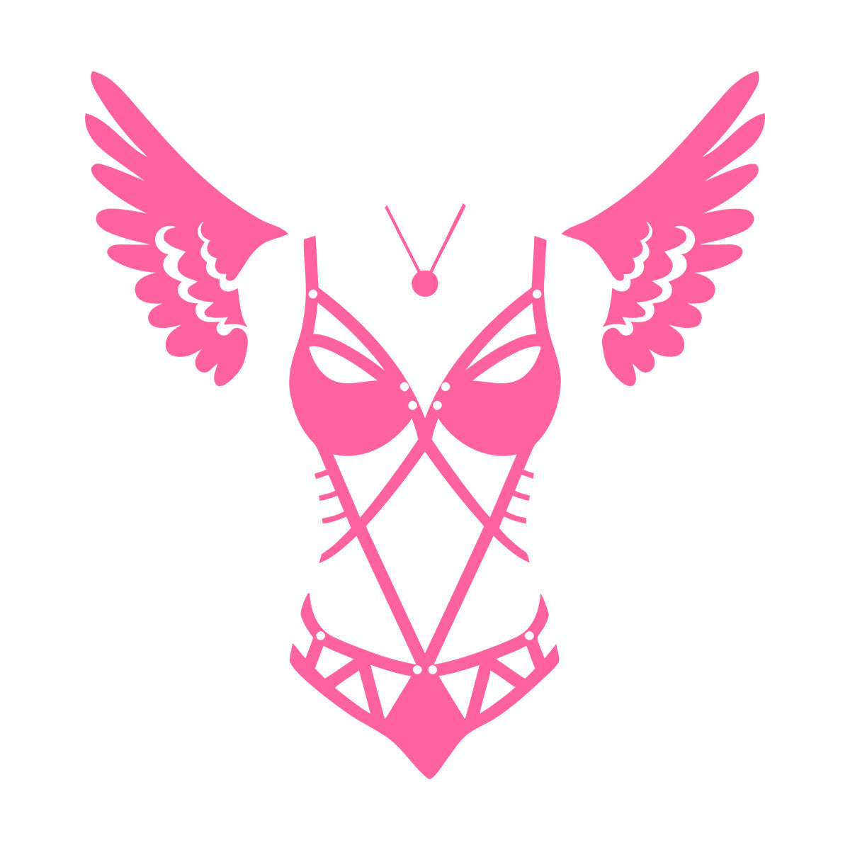 Engraving Stickers Lingerie Adult Shop Appeal Costume Wings Swimsuit Car Body Decoration