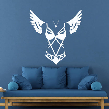 Engraving Stickers Lingerie Adult Shop Appeal Costume Wings Swimsuit Car Body Decoration