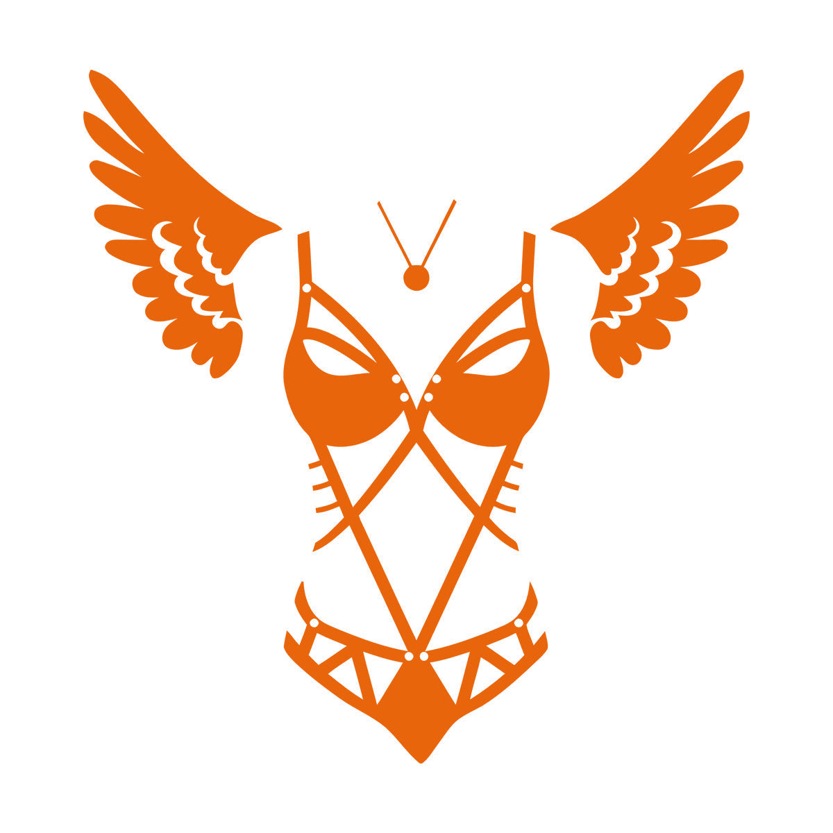 Engraving Stickers Lingerie Adult Shop Appeal Costume Wings Swimsuit Car Body Decoration