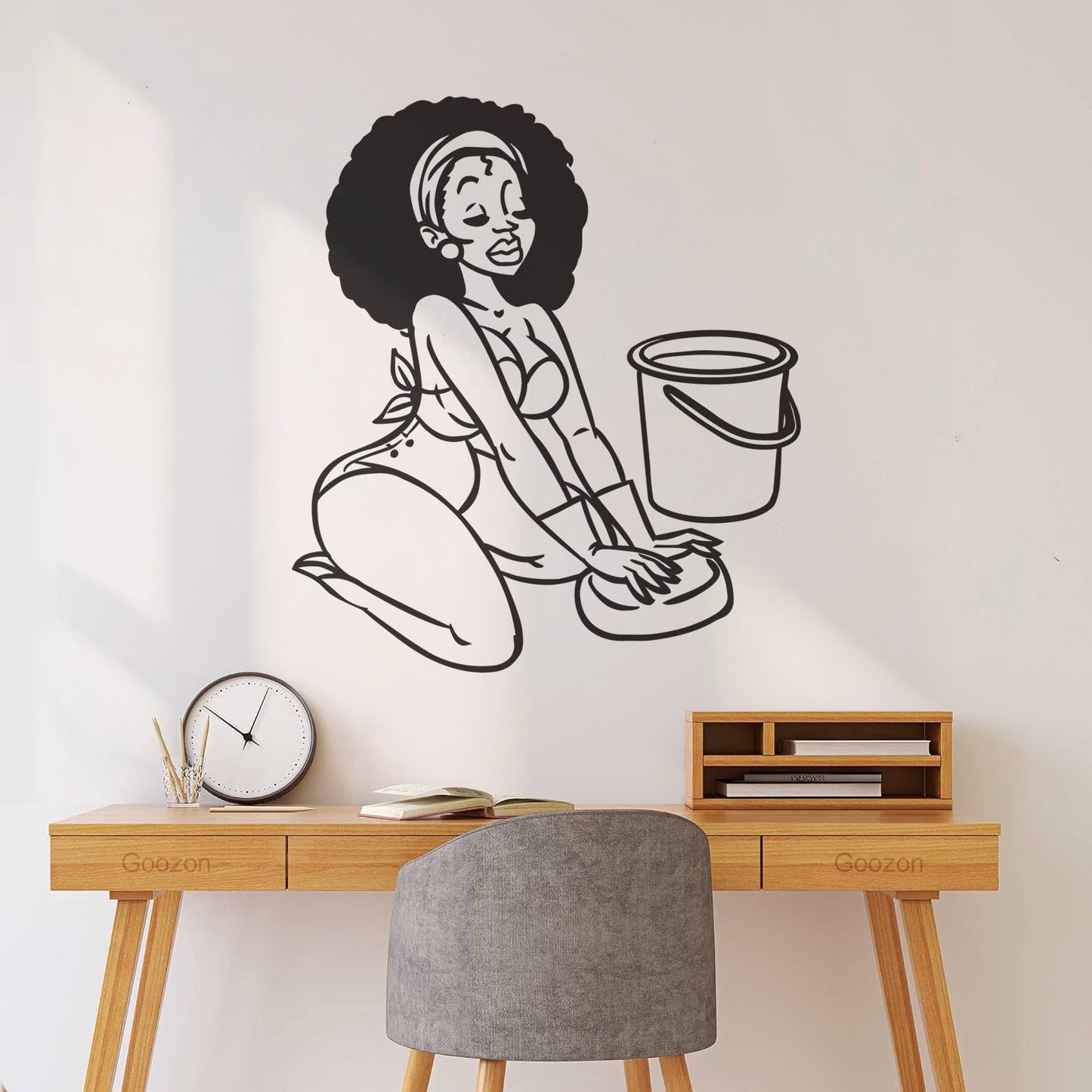 Lettering Decals Appeal African Woman Housewife Window Decals