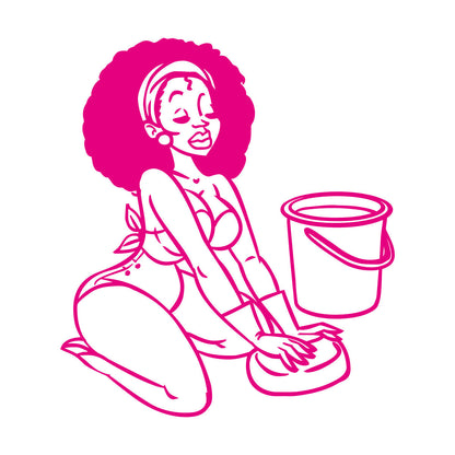 Lettering Decals Appeal African Woman Housewife Window Decals