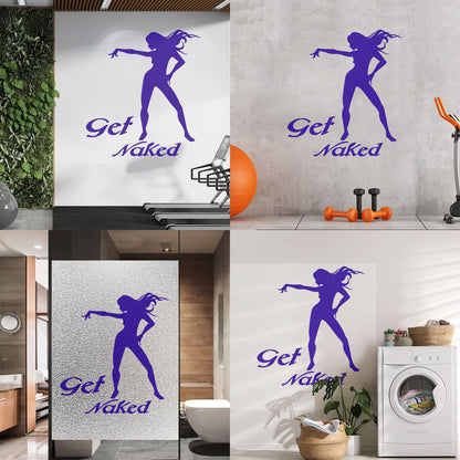 Vinyl Wall Decals Appeal Get Girl Silhouette Striptease Do Not Damage The Wall Surface