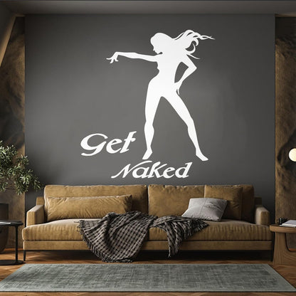 Vinyl Wall Decals Appeal Get Girl Silhouette Striptease Do Not Damage The Wall Surface