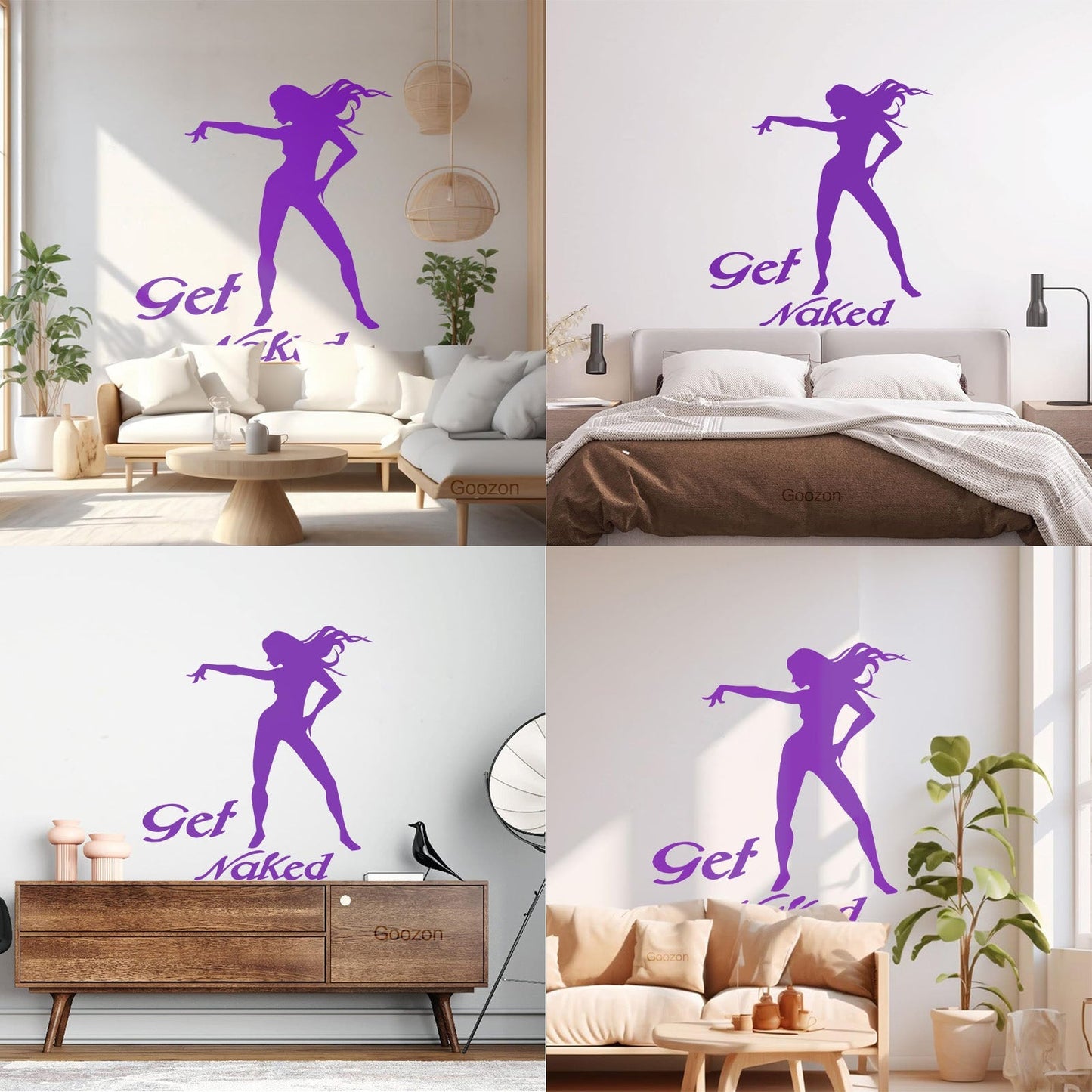 Vinyl Wall Decals Appeal Get Girl Silhouette Striptease Do Not Damage The Wall Surface