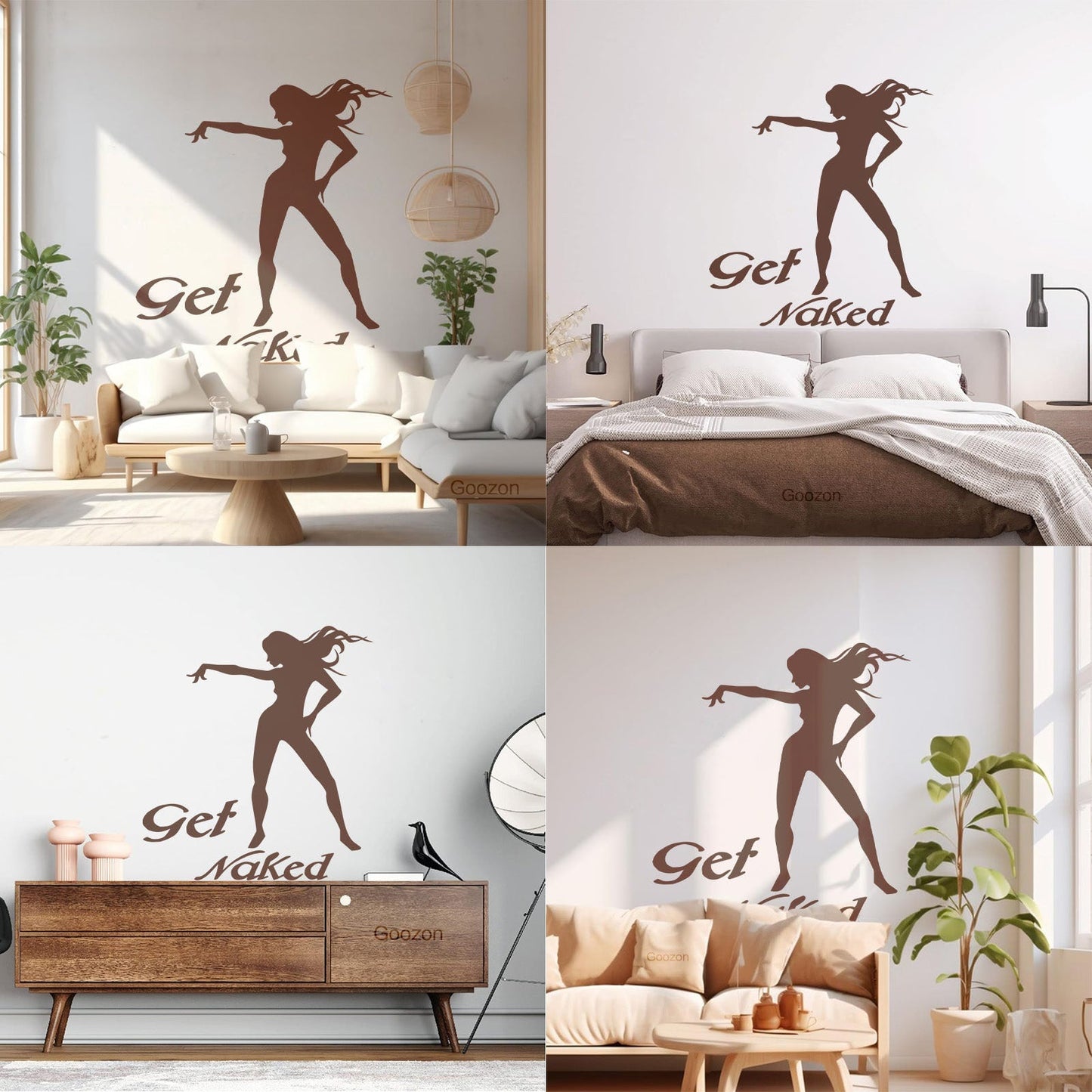 Vinyl Wall Decals Appeal Get Girl Silhouette Striptease Do Not Damage The Wall Surface