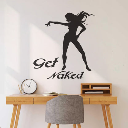 Vinyl Wall Decals Appeal Get Girl Silhouette Striptease Do Not Damage The Wall Surface