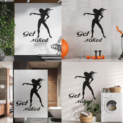 Vinyl Wall Decals Appeal Get Girl Silhouette Striptease Do Not Damage The Wall Surface