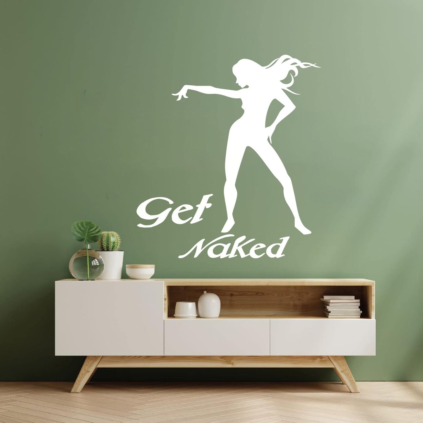 Vinyl Wall Decals Appeal Get Girl Silhouette Striptease Do Not Damage The Wall Surface