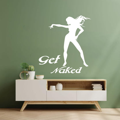 Vinyl Wall Decals Appeal Get Girl Silhouette Striptease Do Not Damage The Wall Surface
