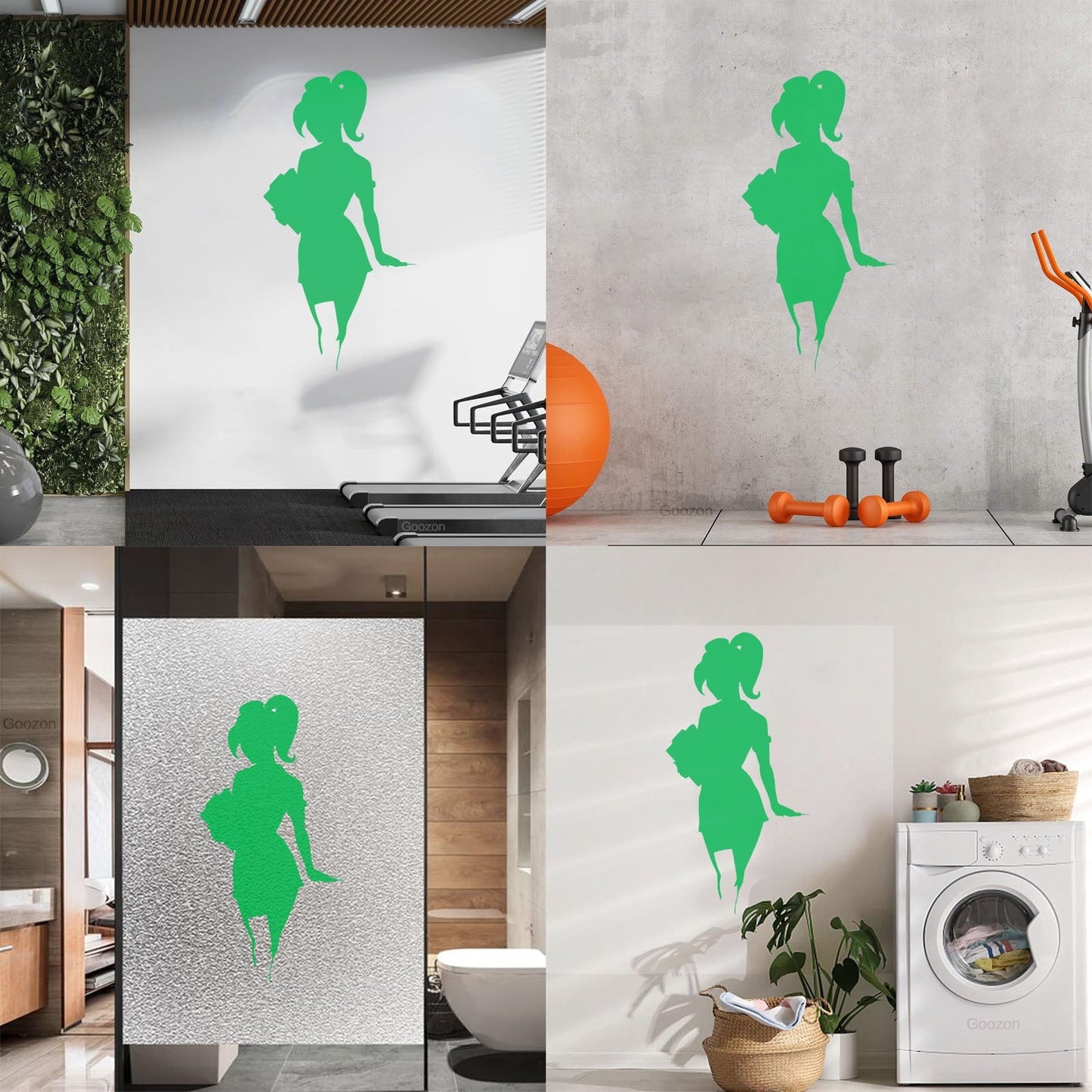 Wall Stickers Paster Paper Appeal Girl Female Silhouette Nurse Anime Easy Installation