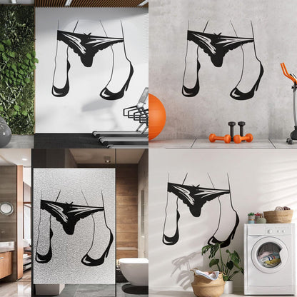 Fine Carving Decals Appeal Hot Girl Legs Thong Get Underwear It Won'T Fall Off