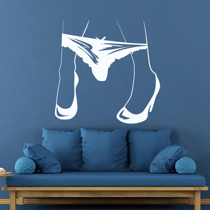 Fine Carving Decals Appeal Hot Girl Legs Thong Get Underwear It Won'T Fall Off