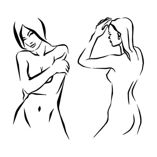 Lettering Decals Appeal Hot Girls No Clothes Adult Art Decoration