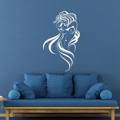 Wall Decals Pvc Appeal Hot Woman Breast Beautiful Body Wall Beautification