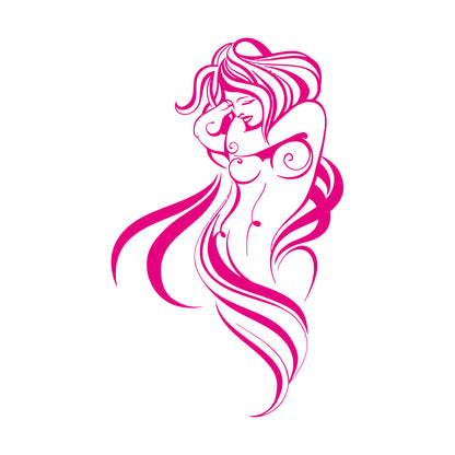 Wall Decals Pvc Appeal Hot Woman Breast Beautiful Body Wall Beautification