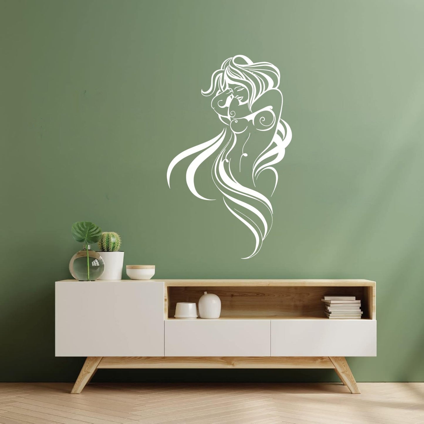 Wall Decals Pvc Appeal Hot Woman Breast Beautiful Body Wall Beautification