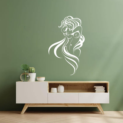 Wall Decals Pvc Appeal Hot Woman Breast Beautiful Body Wall Beautification
