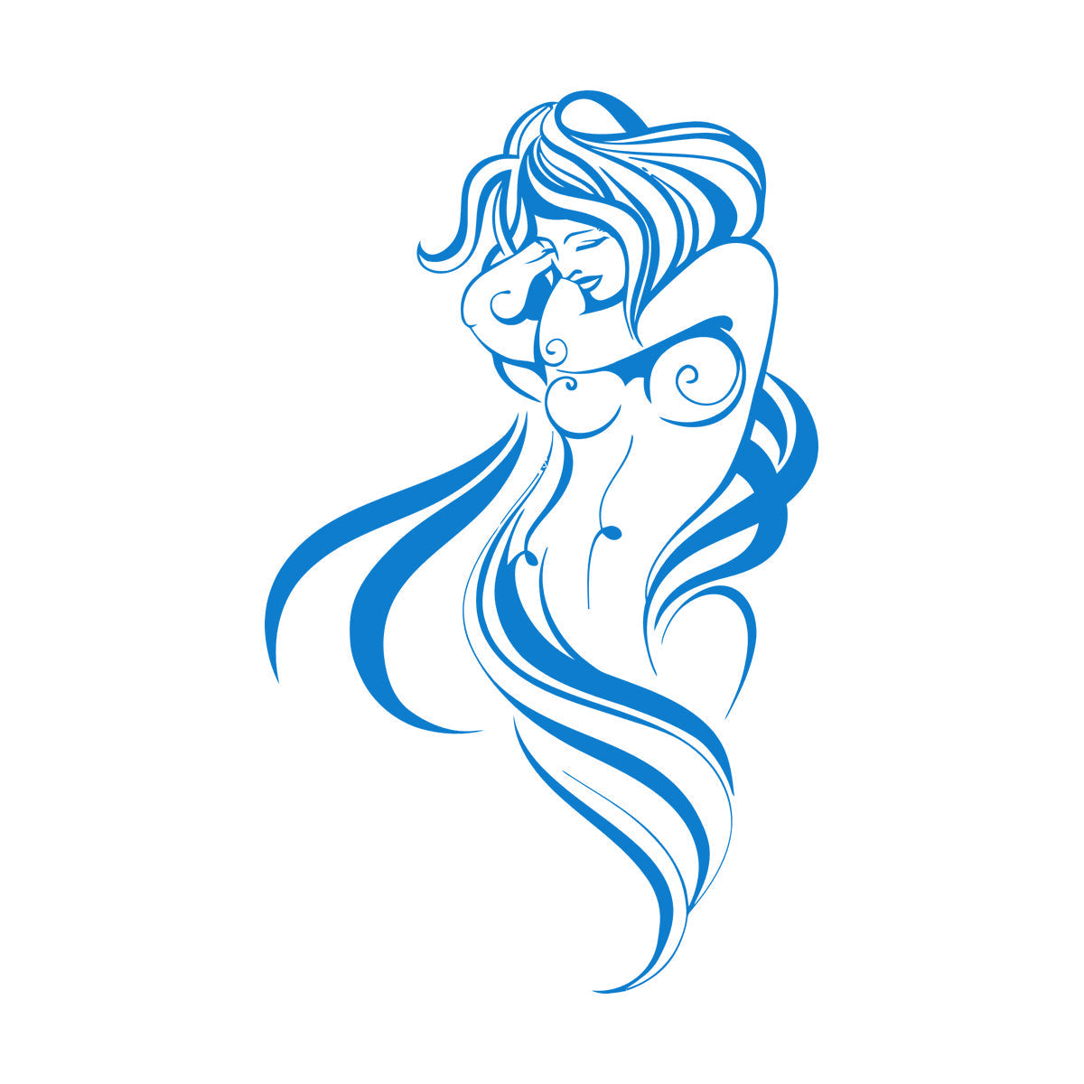 Wall Decals Pvc Appeal Hot Woman Breast Beautiful Body Wall Beautification