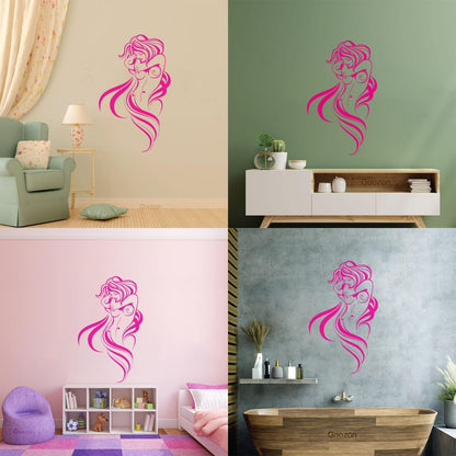 Wall Decals Pvc Appeal Hot Woman Breast Beautiful Body Wall Beautification