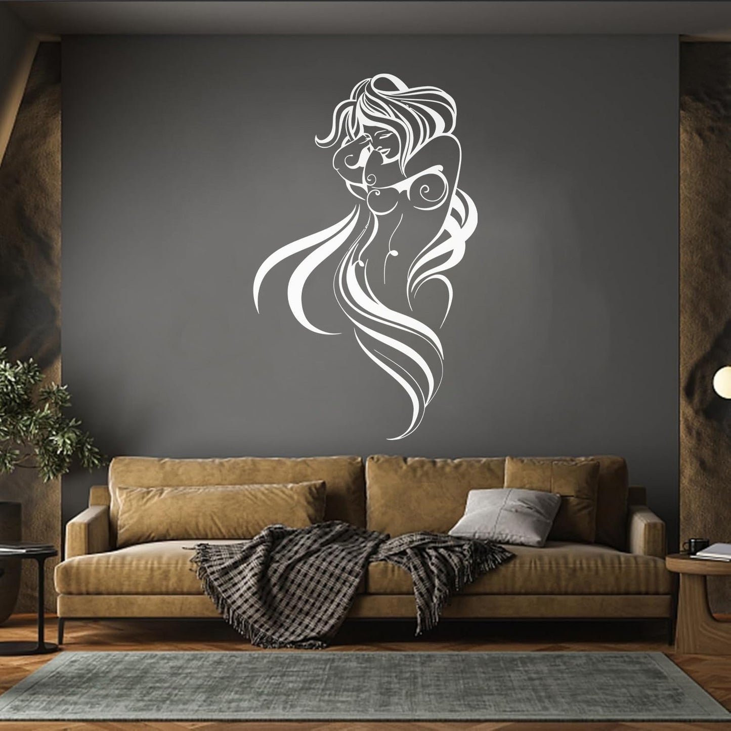 Wall Decals Pvc Appeal Hot Woman Breast Beautiful Body Wall Beautification