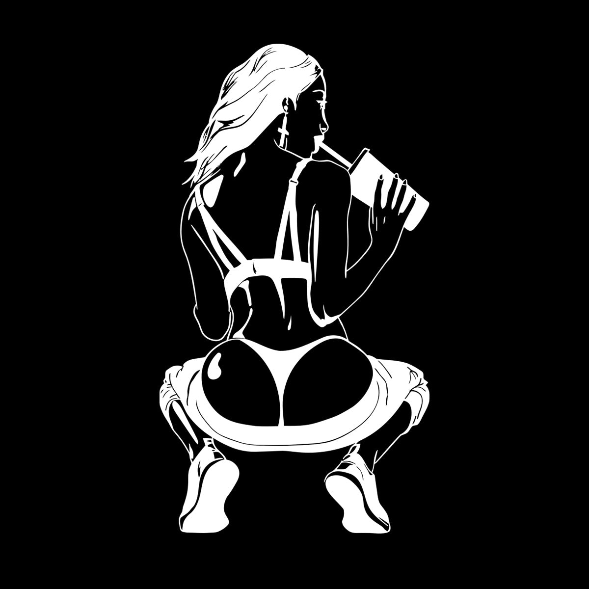 Lettering Stickers Appeal Hot Young Girl Swag Cocktail Teenager Car Body Decoration