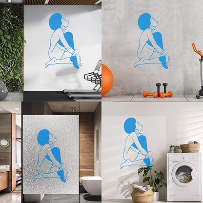 Appeal Lady African Woman Wall Decals Paster Paper Window Decals