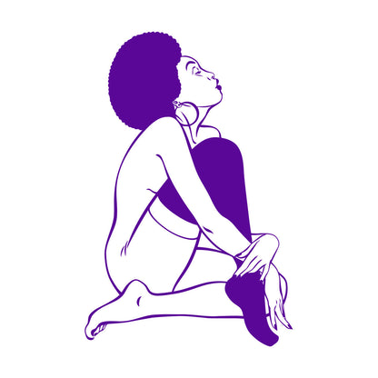 Appeal Lady African Woman Wall Decals Paster Paper Window Decals