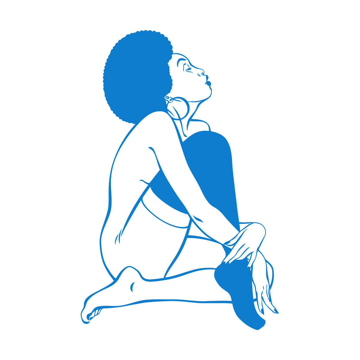 Appeal Lady African Woman Wall Decals Paster Paper Window Decals