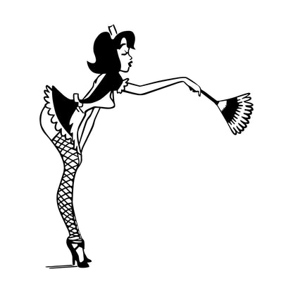 Wall Decals Appeal Maid Shops Ation Adult Pin Up Style Store Decoration