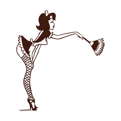 Wall Decals Appeal Maid Shops Ation Adult Pin Up Style Store Decoration