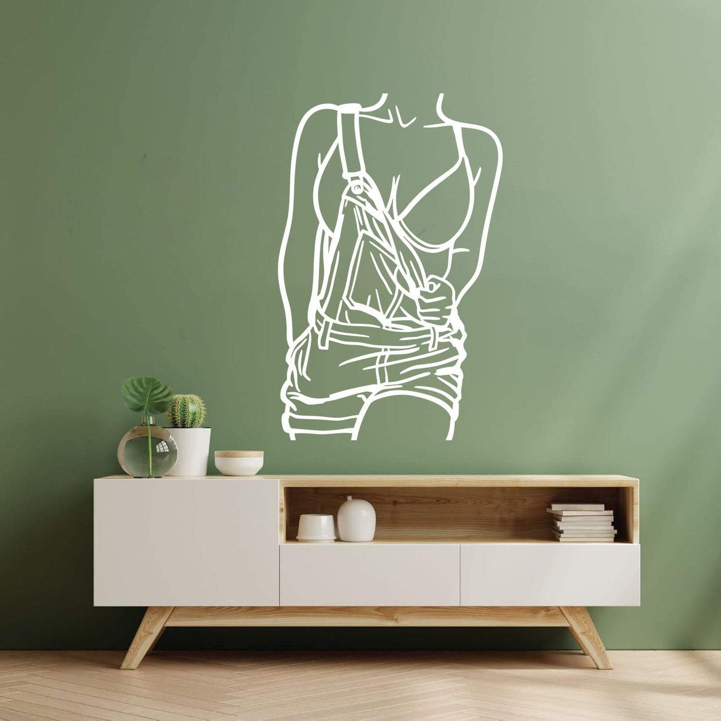 Vinyl Wall Decals Appeal Model Hot Girl Body Erotic Lingerie Tattoo Culture