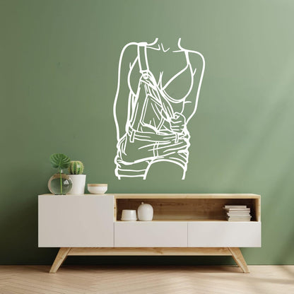 Vinyl Wall Decals Appeal Model Hot Girl Body Erotic Lingerie Tattoo Culture