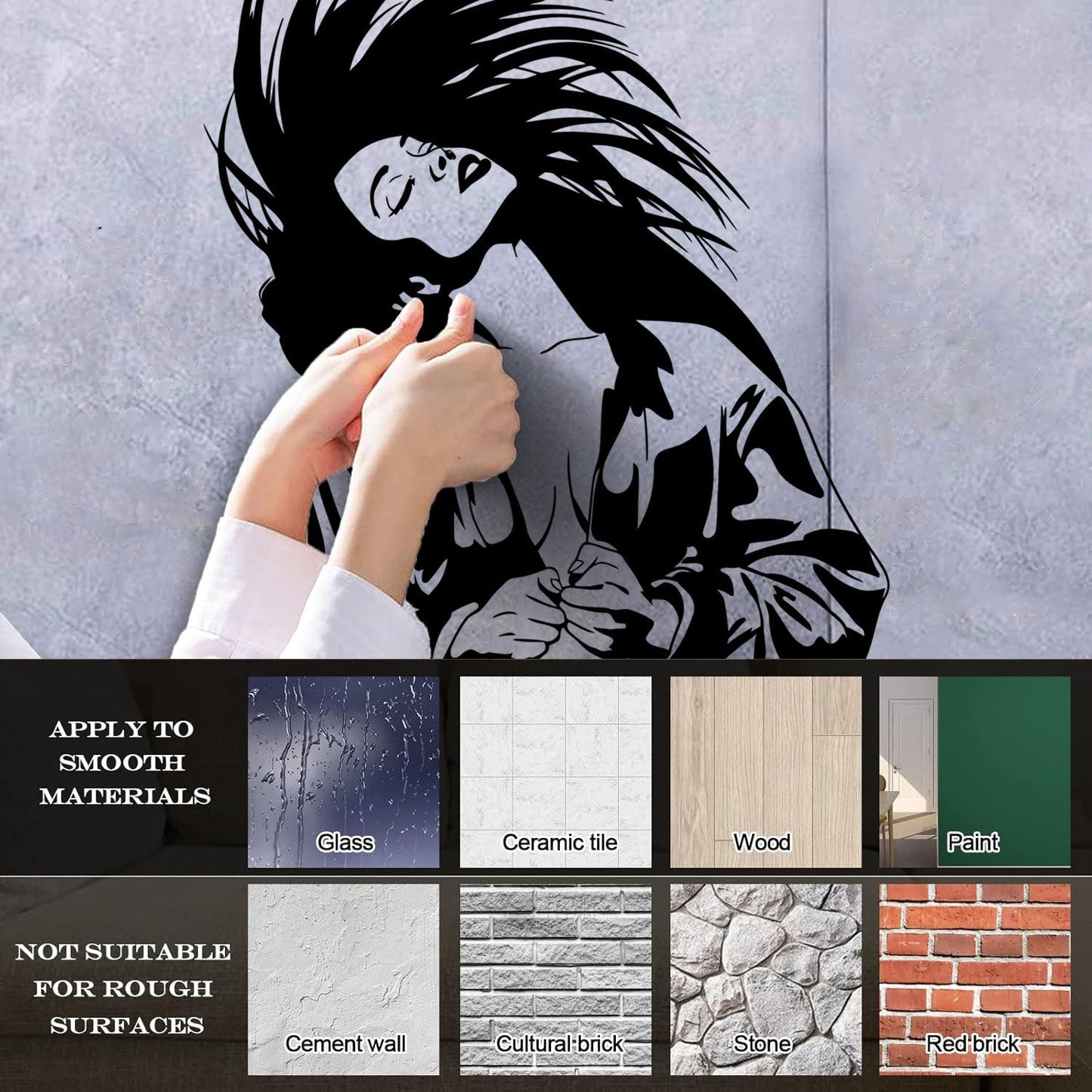 Wall Stickers Appeal Woman Adult Easy Installation