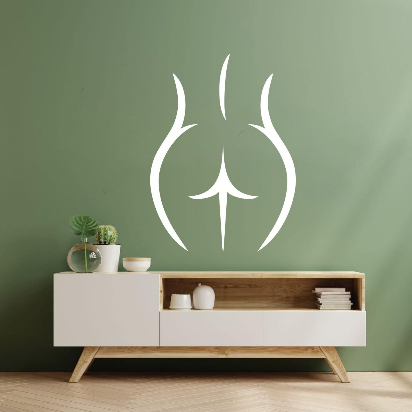 Vinyl Art Sticker Appeal Woman Buttocks Multiple Size Options