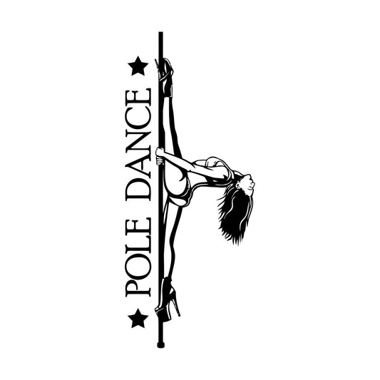 Engraving Stickers Pole Dance Appeal Woman Striptease Night Club Adult Waterproof