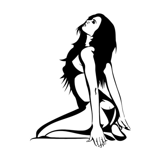 Stripper Striptease Dance Hot Girl Wall Vinyl Sticker Decor Removable Without Leaving Glue