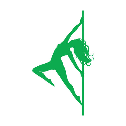Fine Carving Stickers Stripper Striptease Dancer Girl Pole Dance Self Adhesive