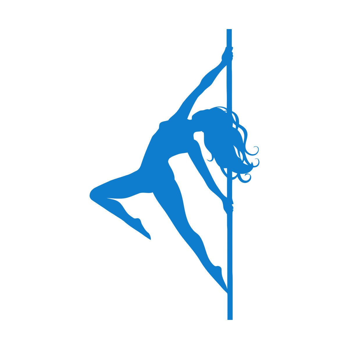 Fine Carving Stickers Stripper Striptease Dancer Girl Pole Dance Self Adhesive