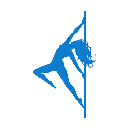 Fine Carving Stickers Stripper Striptease Dancer Girl Pole Dance Self Adhesive