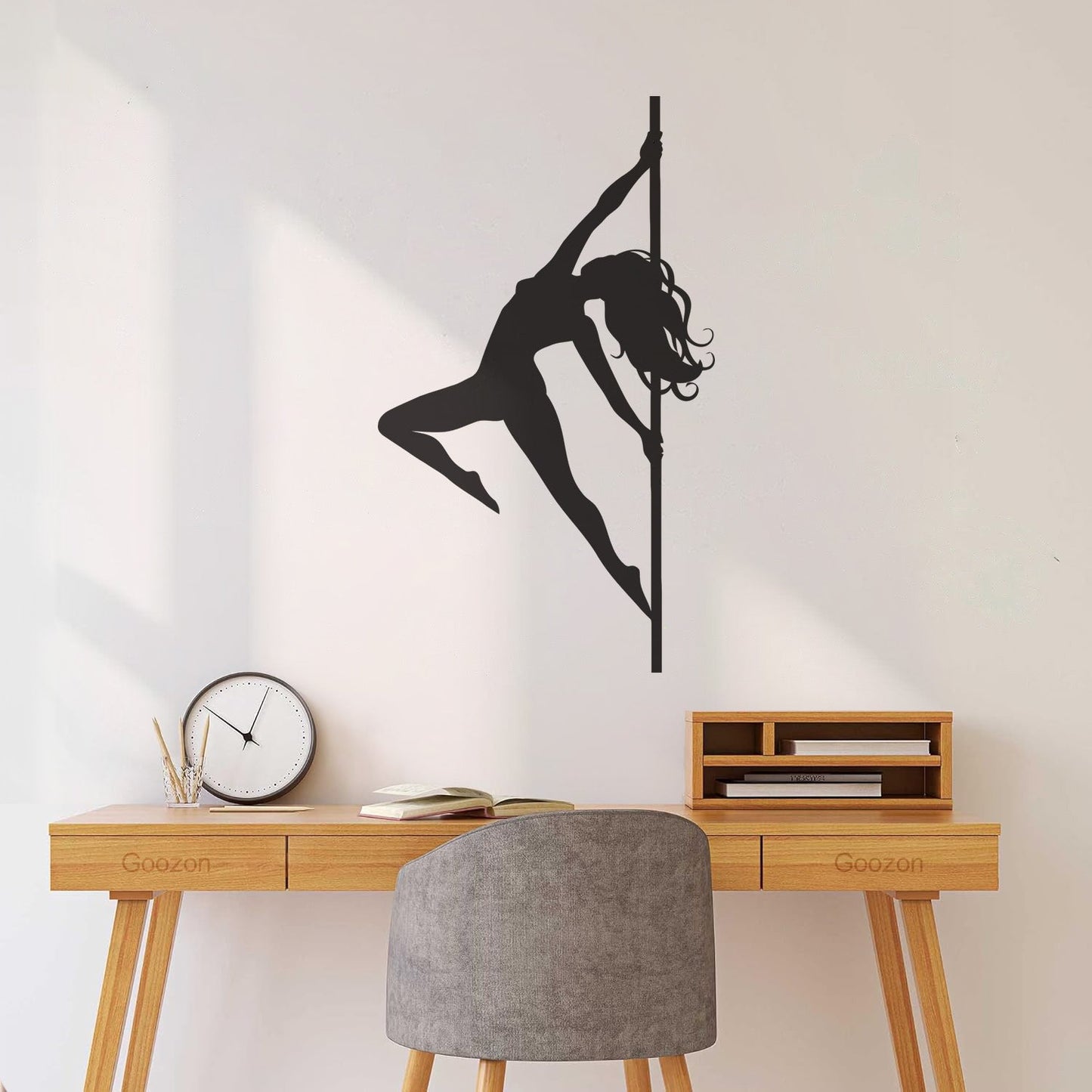 Fine Carving Stickers Stripper Striptease Dancer Girl Pole Dance Self Adhesive