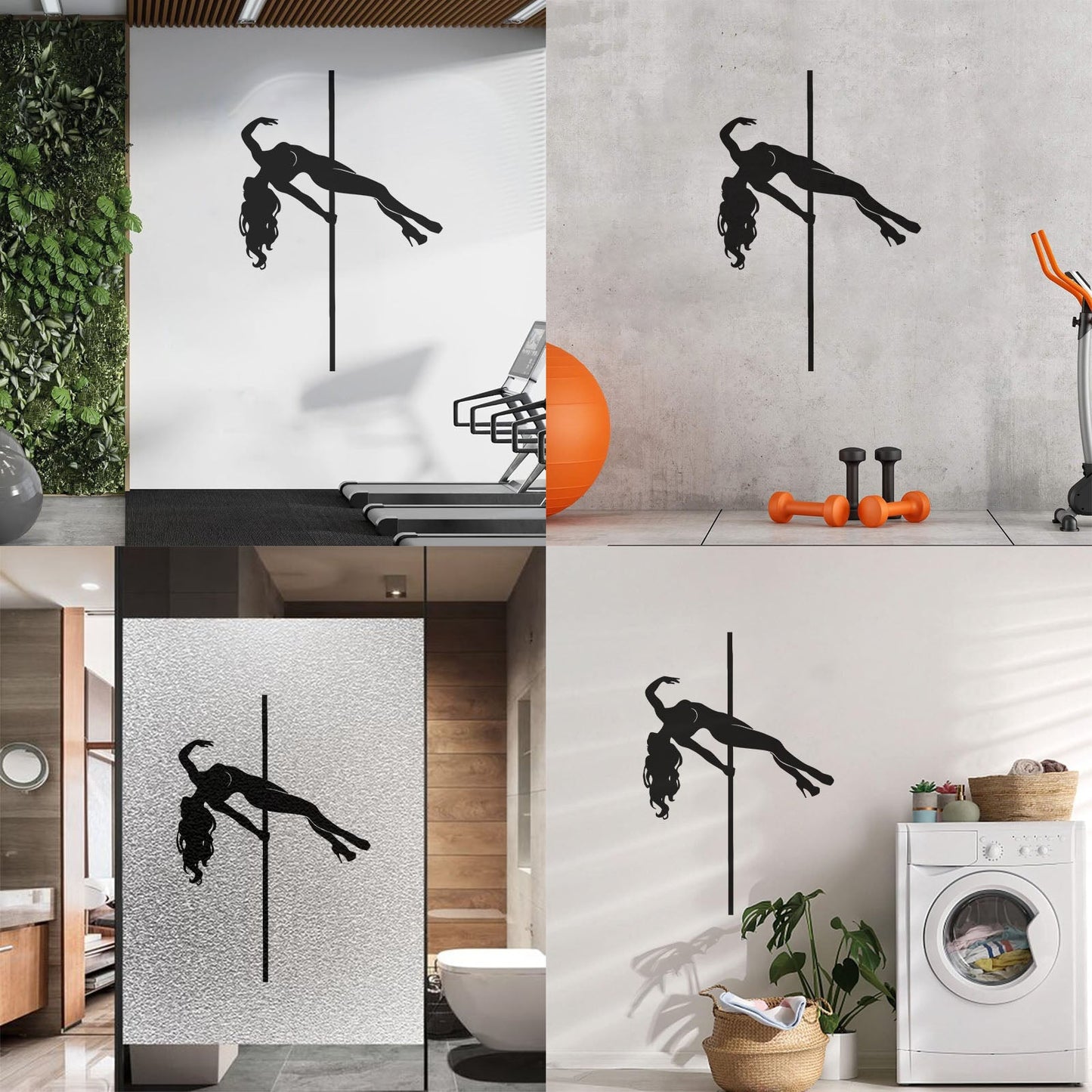 Fine Carving Decals Striptease Club Stripper Girl Strip Dance Multi Color Selection