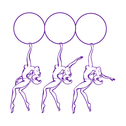 Striptease Dancing Appeal Girls Circle Vinyl Art Sticker Equipped With Transfer Film Kit