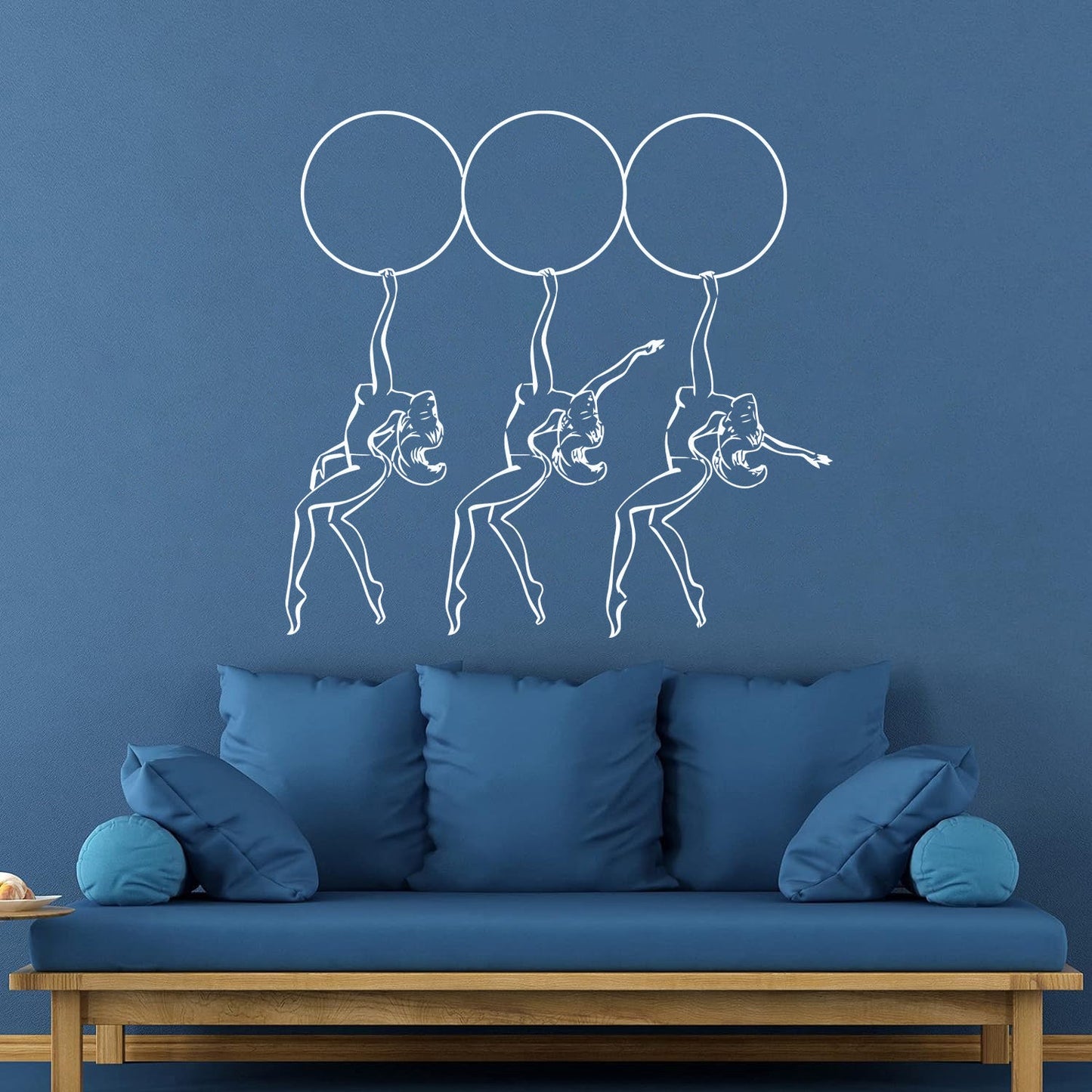 Striptease Dancing Appeal Girls Circle Vinyl Art Sticker Equipped With Transfer Film Kit