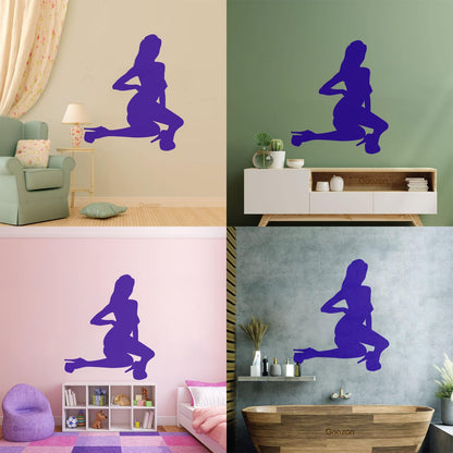 Engraving Stickers Striptease Hot Appeal Girl Stripper Easy Installation