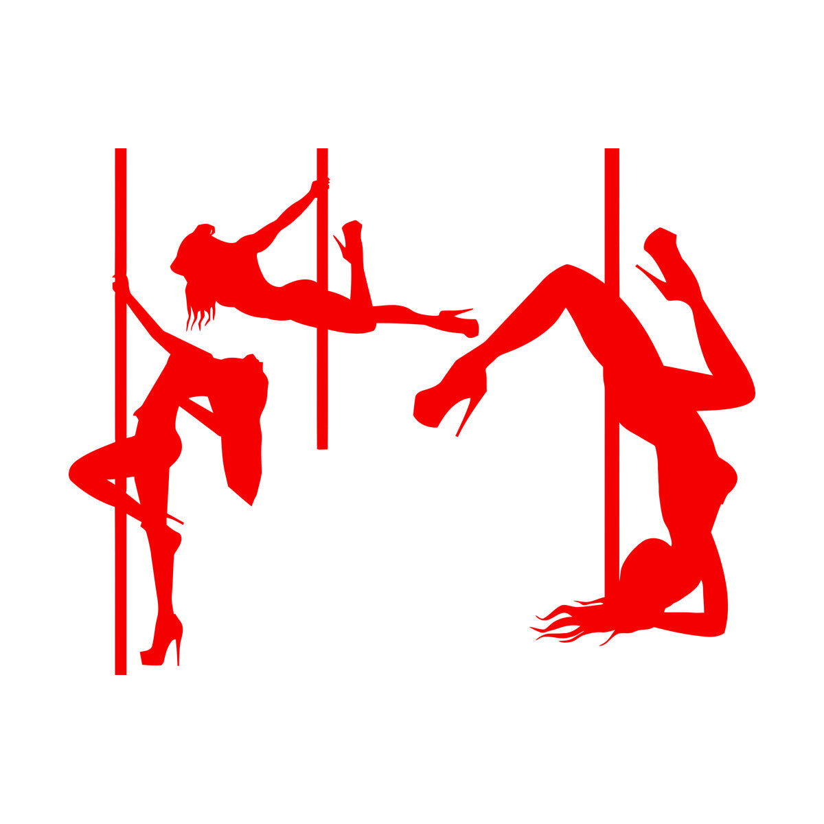 Lettering Decals Striptease Appeal Girls Pole Dance Dancers Art Mural Painting