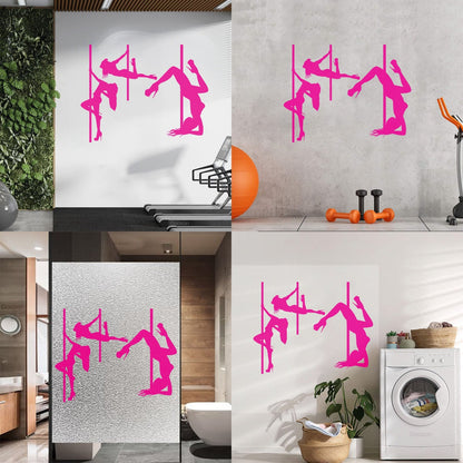 Lettering Decals Striptease Appeal Girls Pole Dance Dancers Art Mural Painting