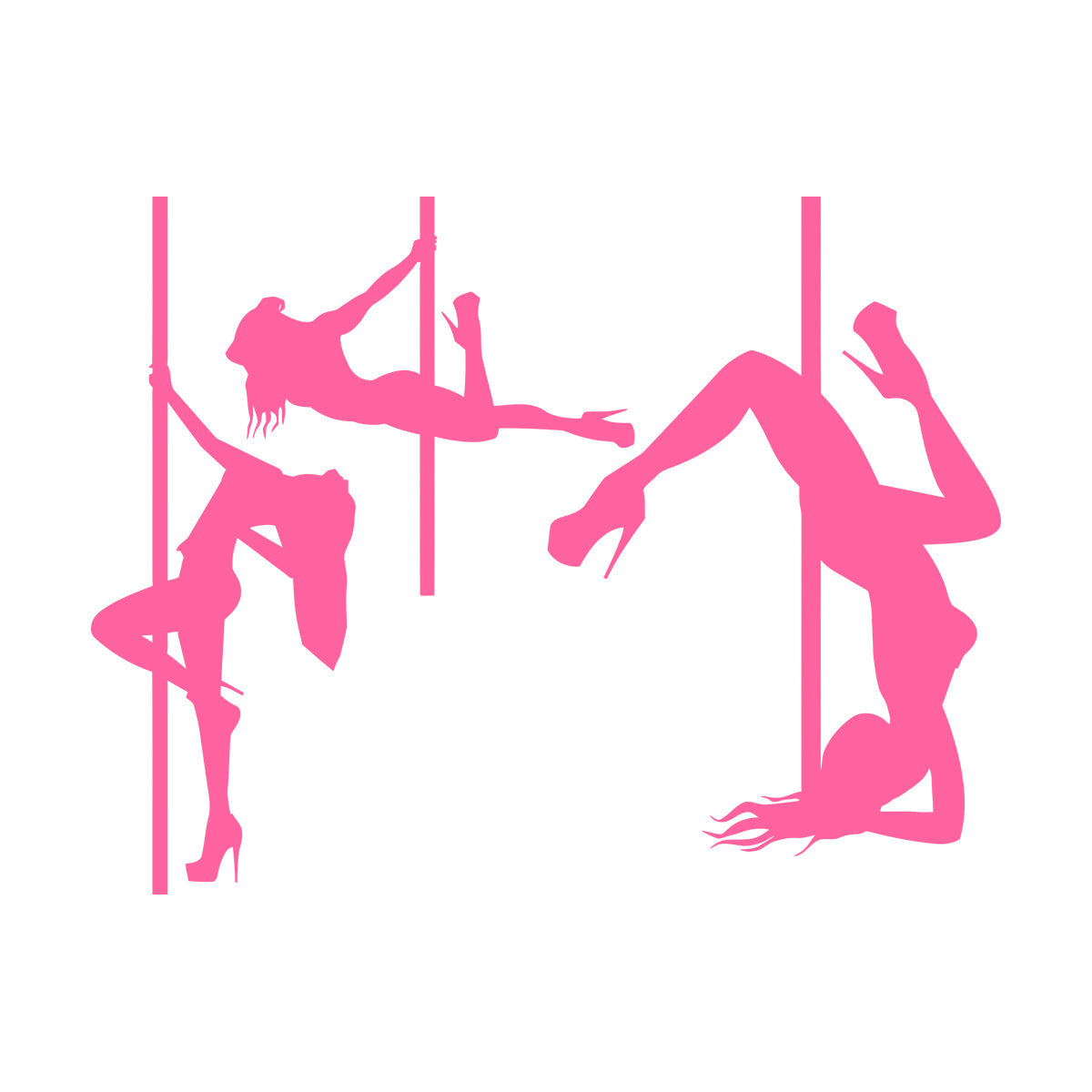 Lettering Decals Striptease Appeal Girls Pole Dance Dancers Art Mural Painting